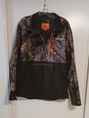 Field & Stream Men’s Realtree Camo Half-Zip Pullover Jacket - Brown/Green